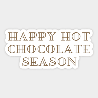 Hot Chocolate Season Sticker